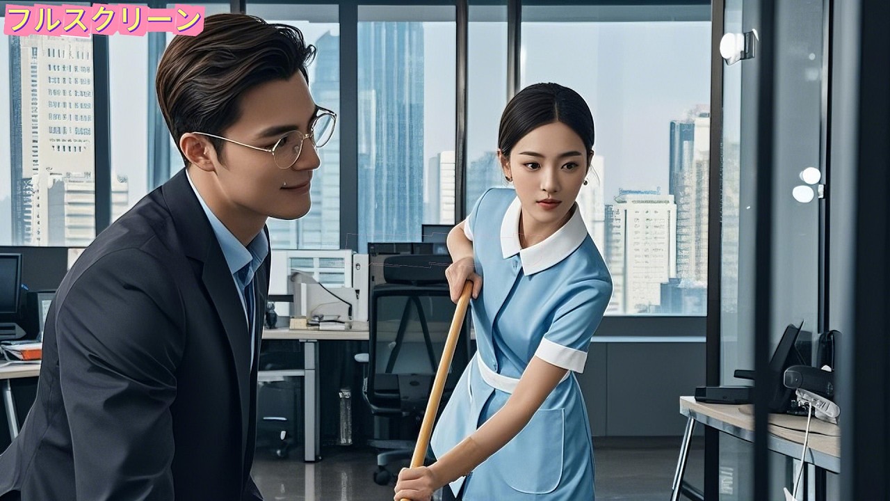 「日本語の吹き替え」清掃員の女性がたった3分で社長の会社に100億円の利益をもたらし、社長は彼女に一目惚れ。そこから猛アプローチが始まり、彼女を溺愛するように！