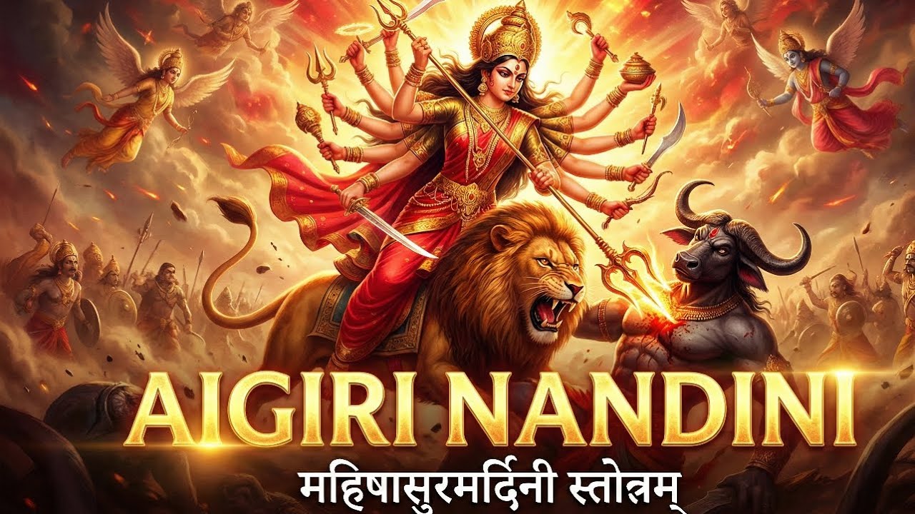 Aigiri Nandini Stotram | महिषासुर मर्दिनी | Divine AI Visuals | Powerful Durga Mantra
