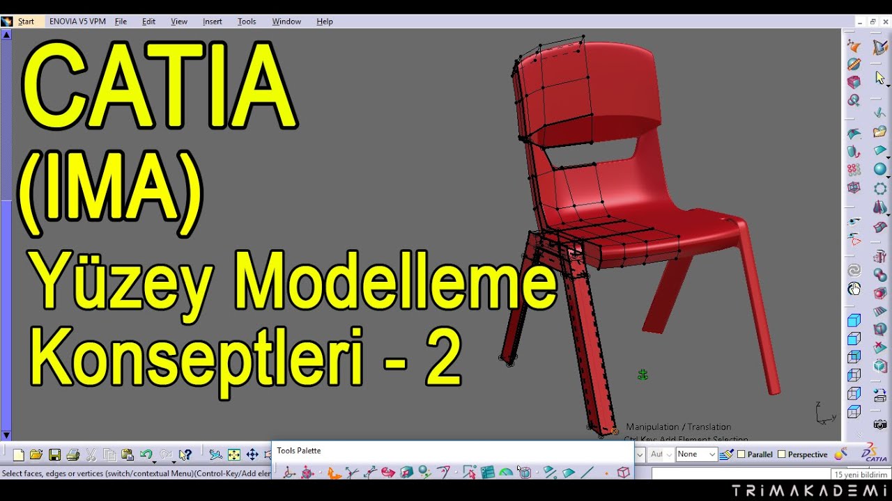 CATIA imagine and shape Yüzey Modelleme Konseptleri - 2 (IMA)