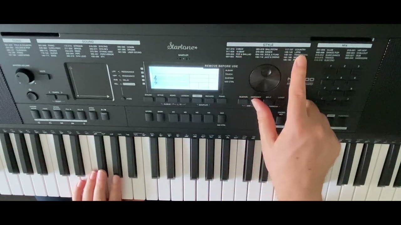 Klänge und Rhythmen eines Keyboards verwenden (Am Beispiel des Startone MK400 / Medeli MK401)