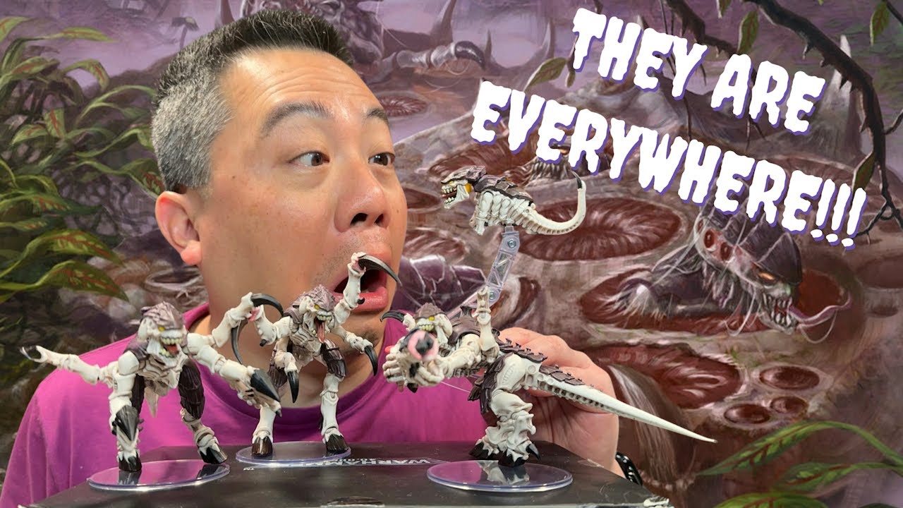 Распаковка и обзор фигурок JoyToy x Warhammer 40K Tyranid Hormagaunt, пара Termagants и Ripper