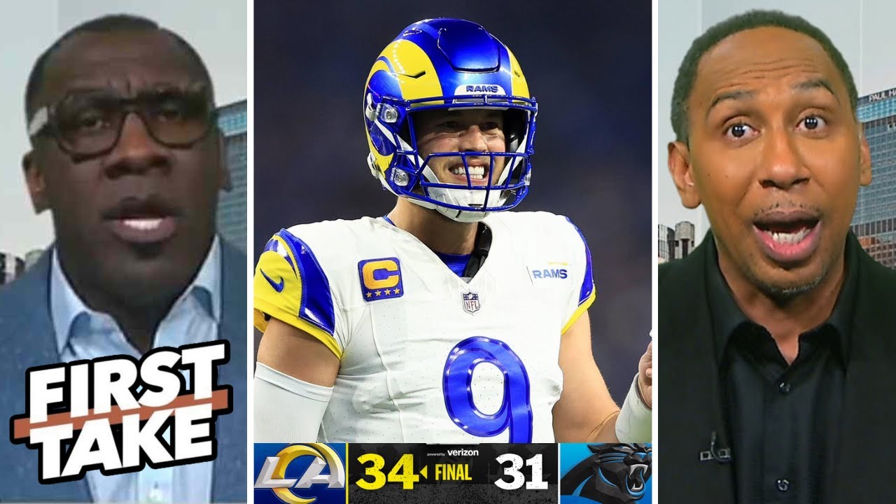 FIRST TAKE | "Rams are gonna win the Super Bowl" - Shannon on Matthew Stafford beat Panthers 34-31
