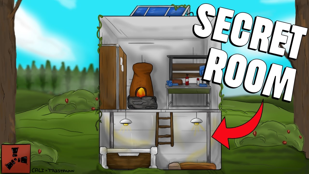 I Built a hidden 1x1 with a secret bunker in Rust...