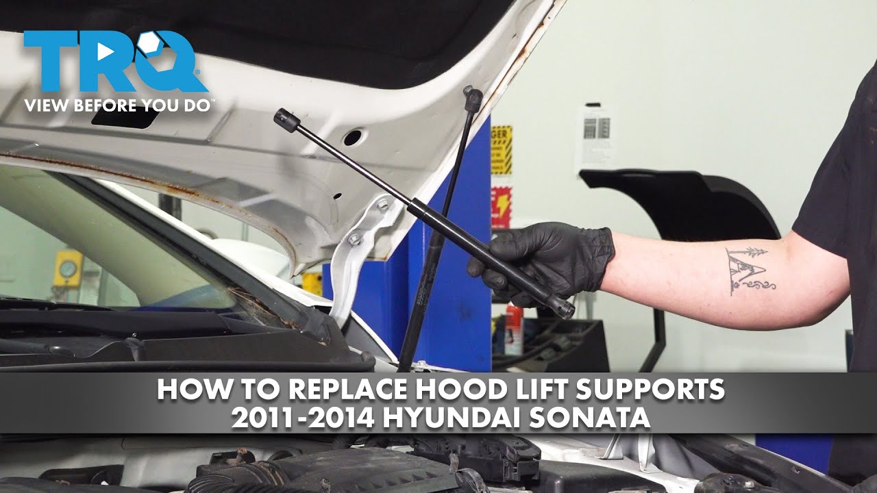 How to Replace Hood Lift Supports 2011-2014 Hyundai Sonata