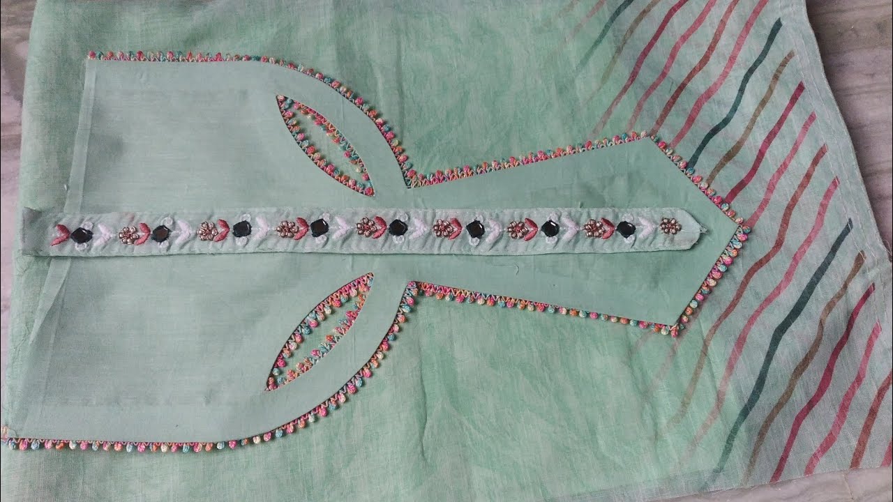 🔥neck design/neck design cutting and stitching/neck design for beginners💥