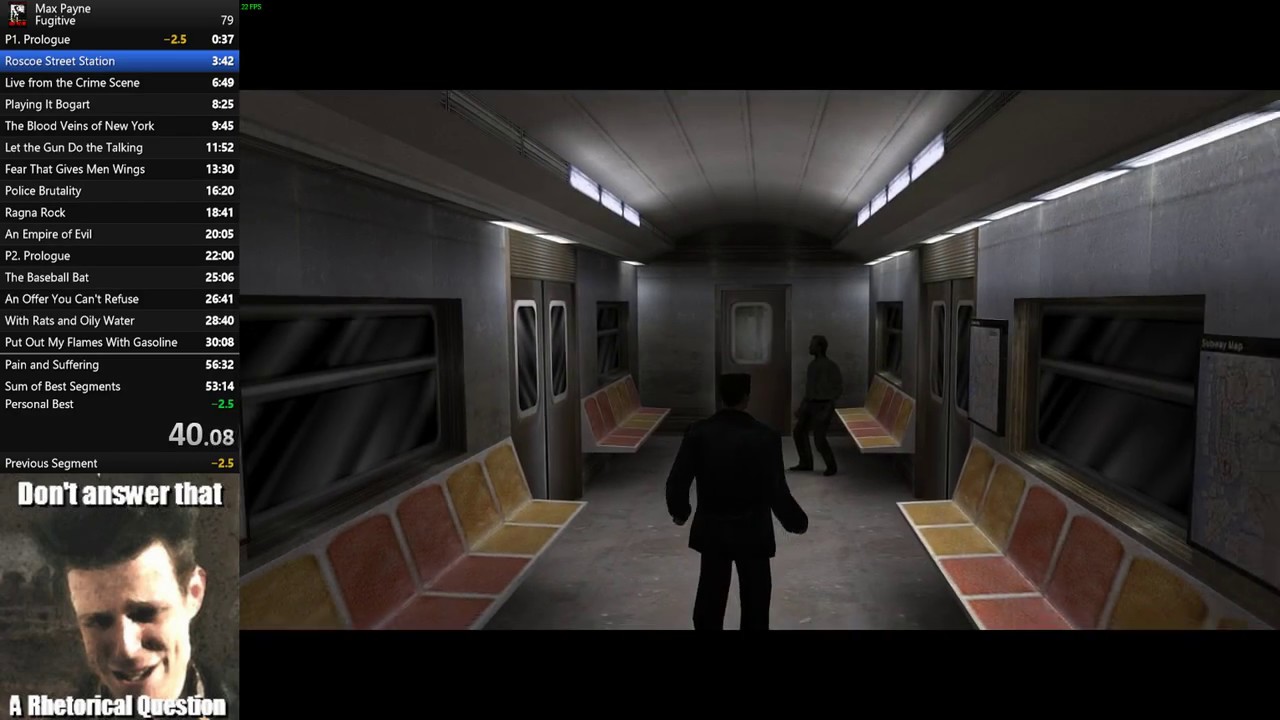 Max Payne Speedrun 51:54