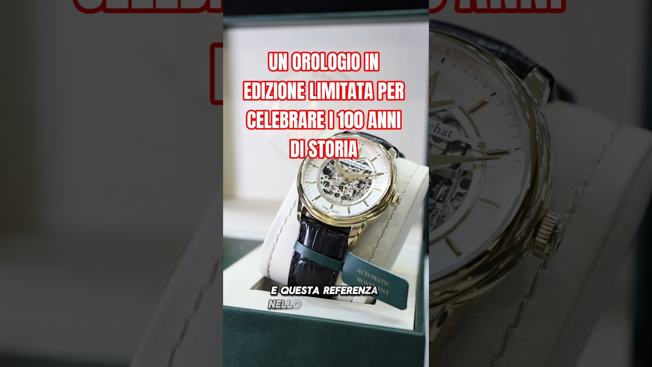 Un orologio in edizione limitata e numerata per celebrare i 100 anni di storia. #orologio