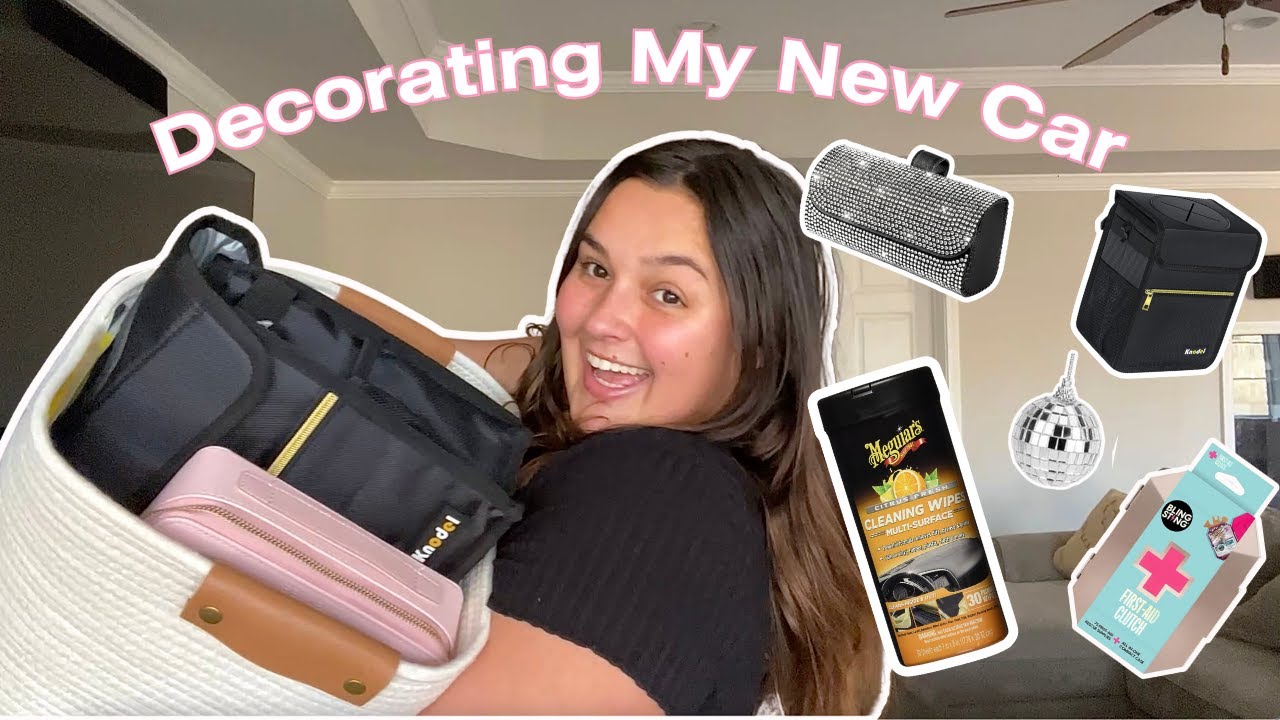 Decorate my NEW car with me | ft amazon | she’s a baddie now 💅🏼