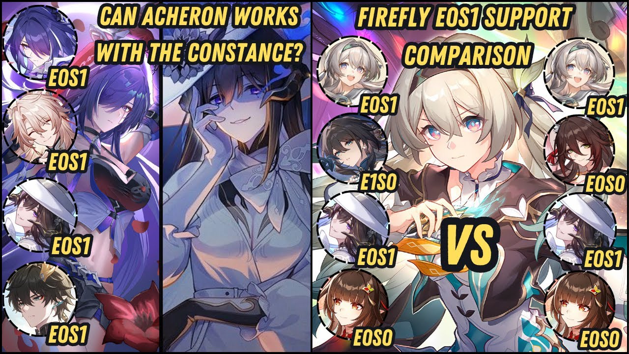 Acheron E0S1 x The Dahlia E0S1 & Firefly E0S1 Support Comparison | New Memory of Chaos 3.8 #firefly