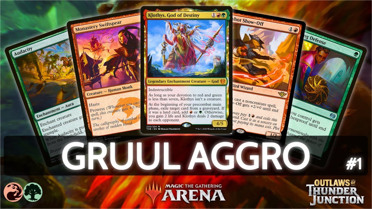 🔴🟢 Gruul Aggro, 56% Win Rate, part 1 | MTG Arena | Explorer | BO3 | Outlaws of Thunder Junction