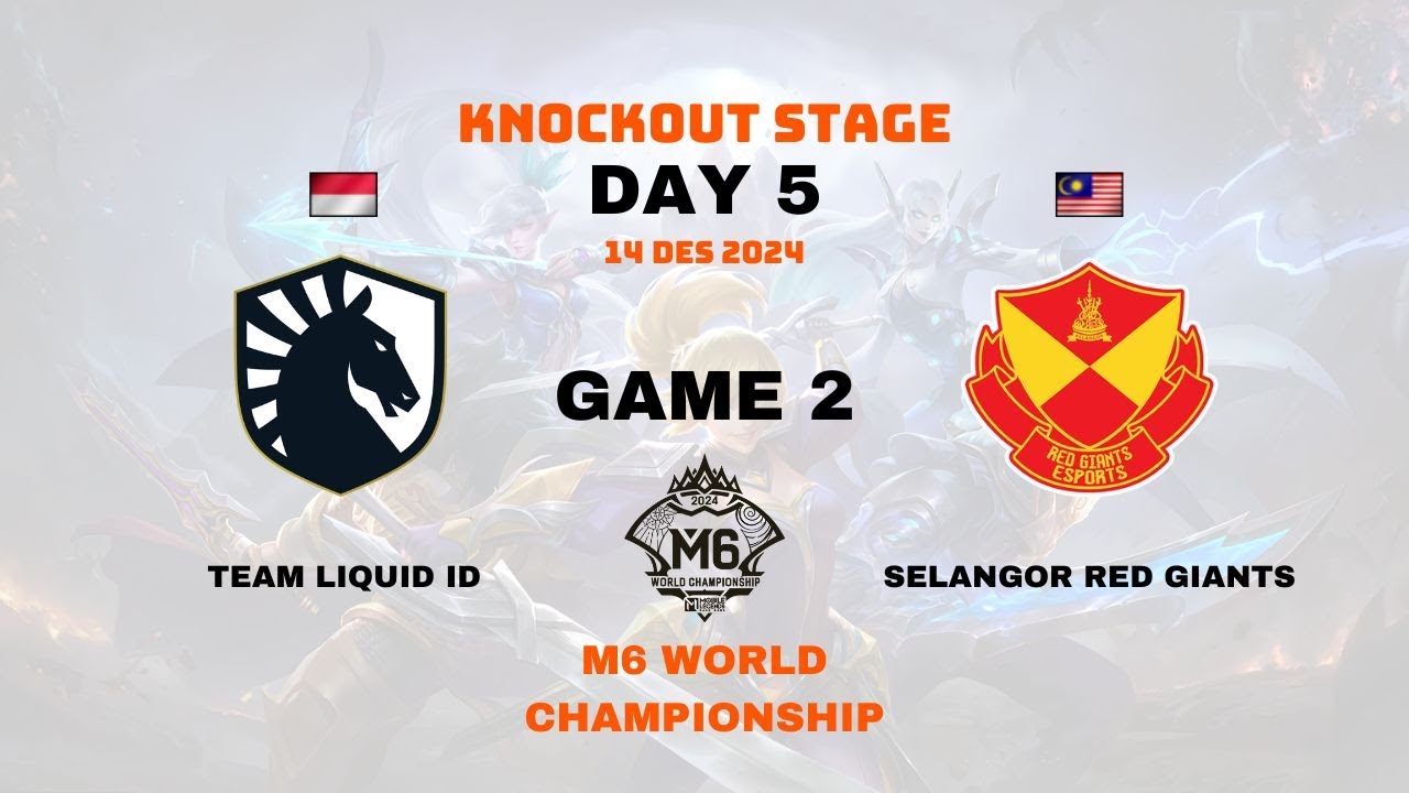 Team Liquid ID vs SRG Game 2 | M6 World Championship | Knockout Stage Day 5