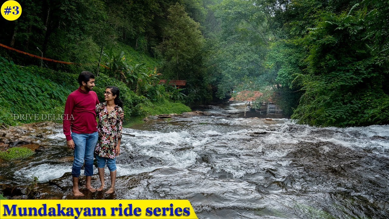 Anjukuzhi Waterfalls - Erumeli (Ep 3 - Mundakayam ride series) Panchatheertha Parasakthi Temple
