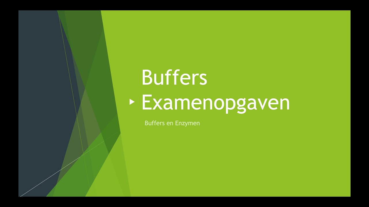 Buffers: Examenopgaven