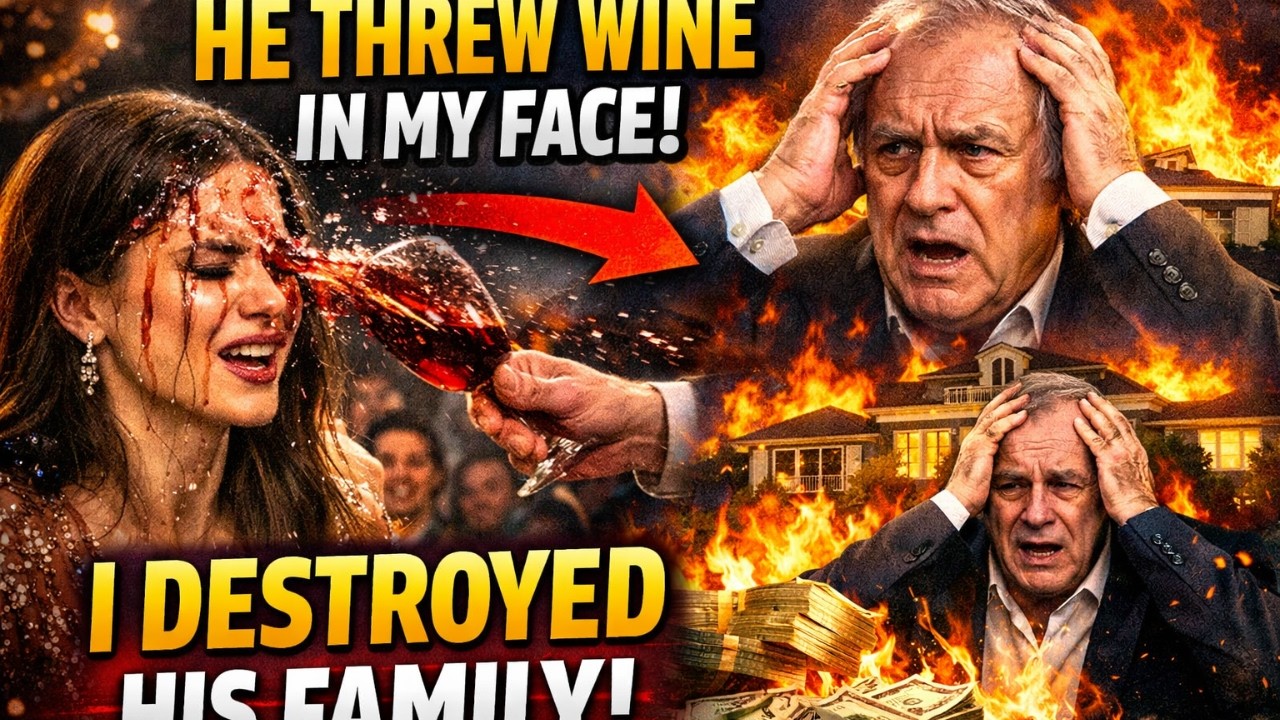 My Father-in-Law Threw Wine in My Face in Front of Everyone… So I Brought Down His Family Empire