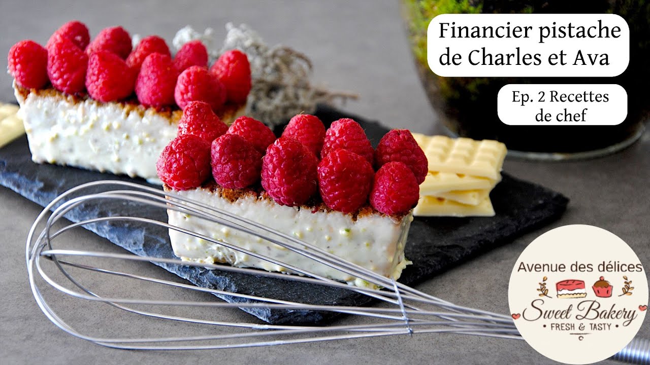 Recette des financiers pistache framboise de Charles et Ava