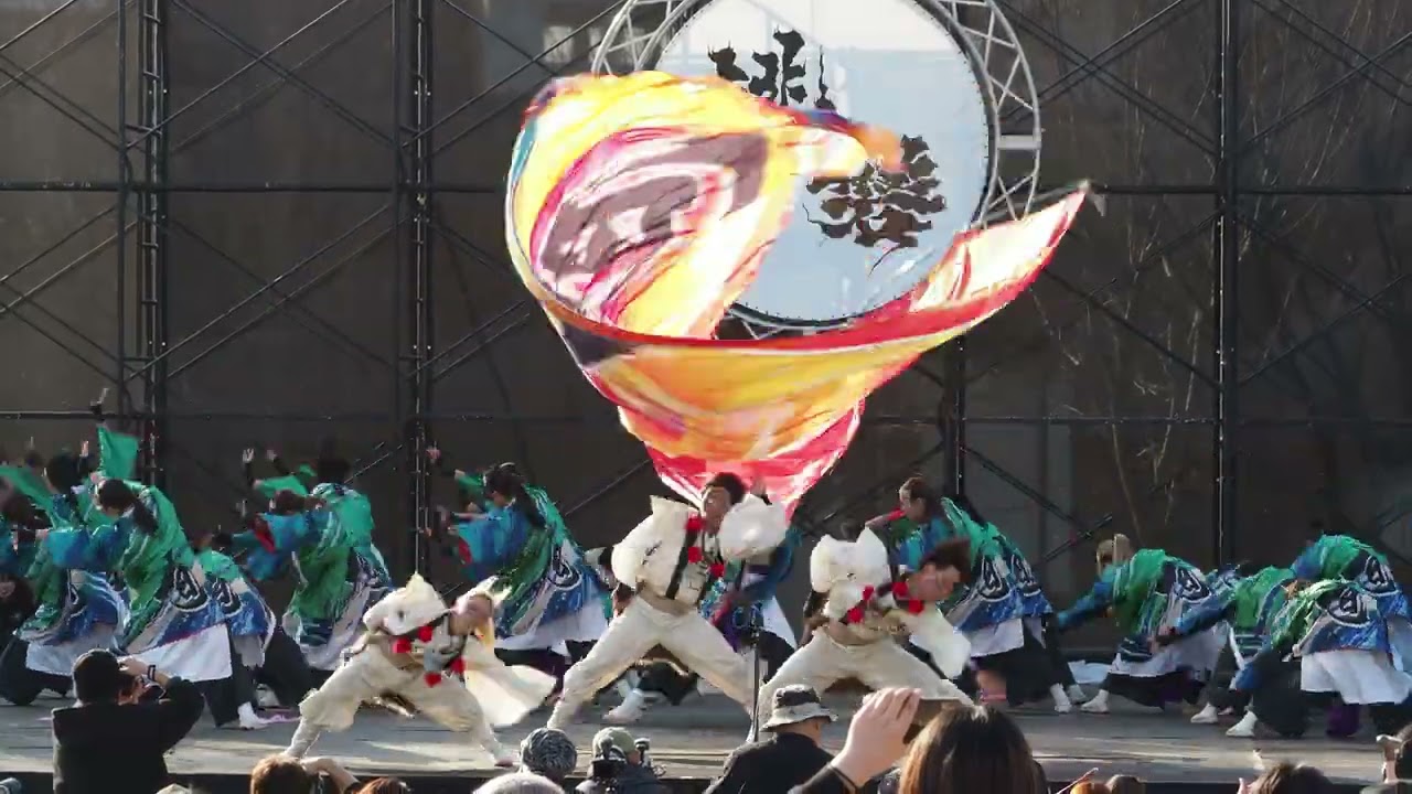 岡山うらじゃ連 旭　あかいわ桃磐祭（モモロックフェスティバル）20260301ドイツの森芝生広場②【4K・マルチアングル】