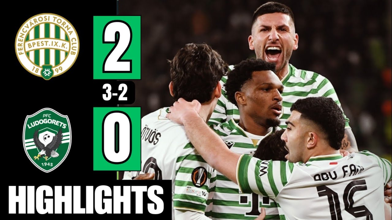 Ferencv&aacute;ros vs Ludogorets 2-0 (Agg. 3-2) | Highlights | Zachariassen Goal | Conference League 