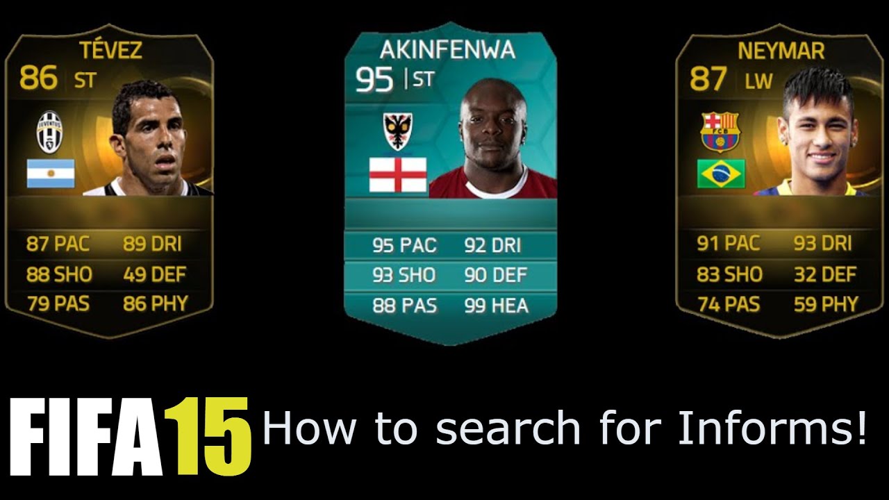 How to search for Informs on FIFA 15