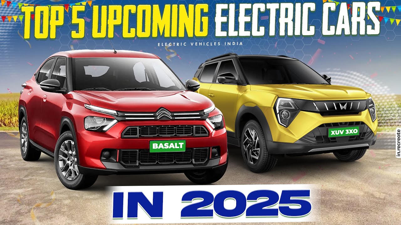 TOP 5 UPCOMING ELECTRIC CARS 2025 | Electric Cars in India | EV Telugu