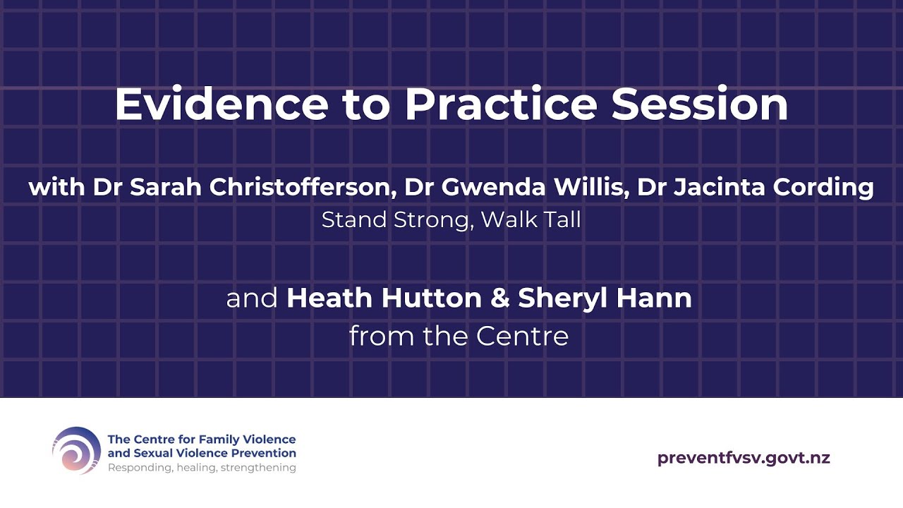 Evidence to Practice Stand Session | Strong Walk Tall