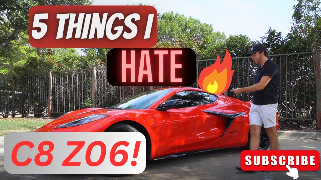 5 вещей, которые я НЕНАВИЖУ в моем Corvette Z06 C8 2023 года — проблемы и обновления Z06!