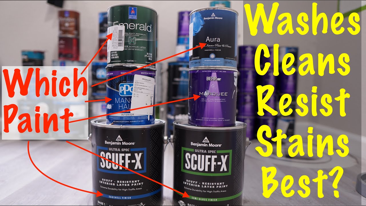 Какая краска для интерьера лучше всего отмывается и устойчива к пятнам?