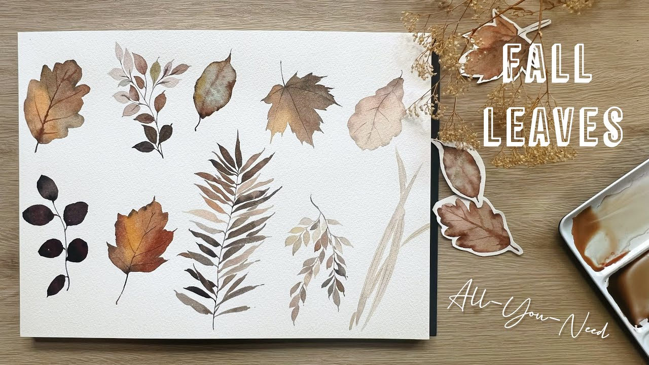All You Need Simple Watercolor Elements | Fall Leaves