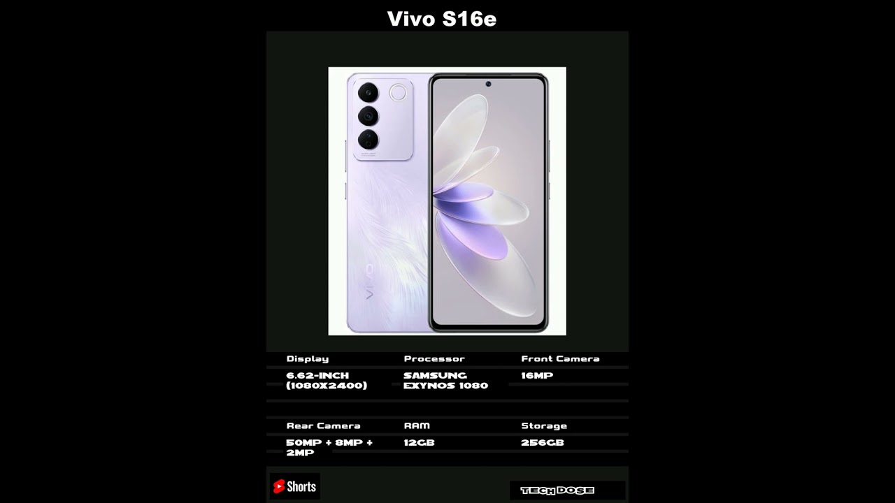 Vivo S16e SmartPhone Features|#shorts