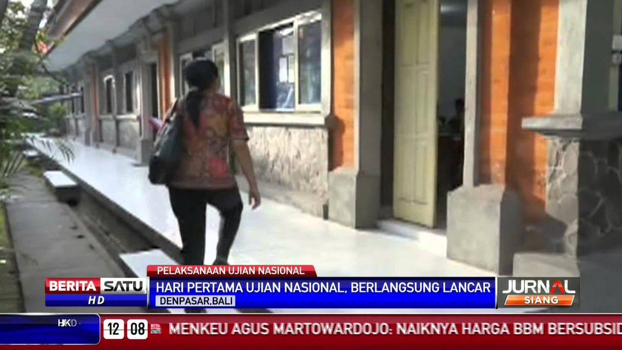 PELAKSANAAN UN PERTAMA - Hari Pertama Ujian Nasional, Berlangsung Lancar