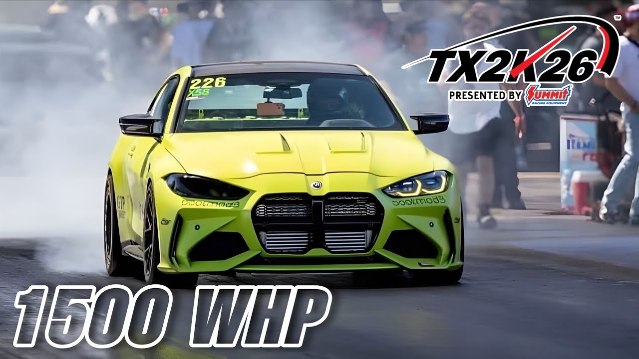 1500 WHP BMW M4 G82 X-Drive | 8.10s 1/4 Mile @ 284 km/h (176 mph) | TX2K26 Drag Race
