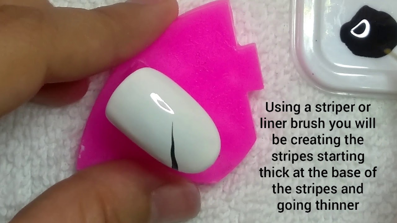 Zebra Nail Art Tutorial