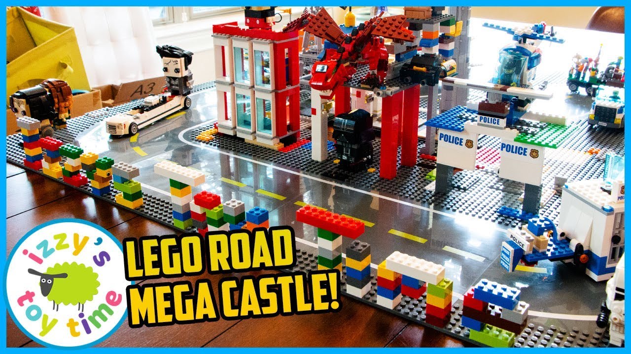 LEGO BRICKHEADZ CITY With Police and Construction Vehicles and Firetrucks!