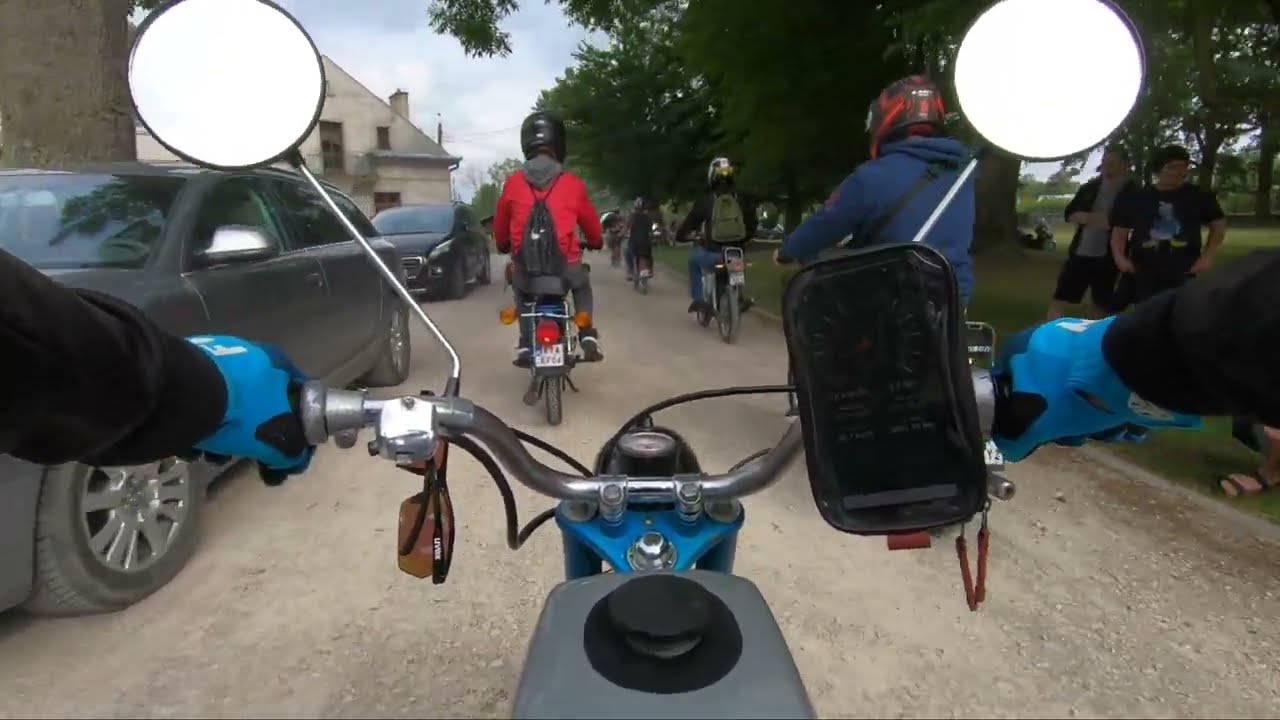 IV zlot pojazdów zabytkowych Dąbrowa Tarnowska. 2x Ogar 200 1x Simson S51 Elektronik 1440p60fps
