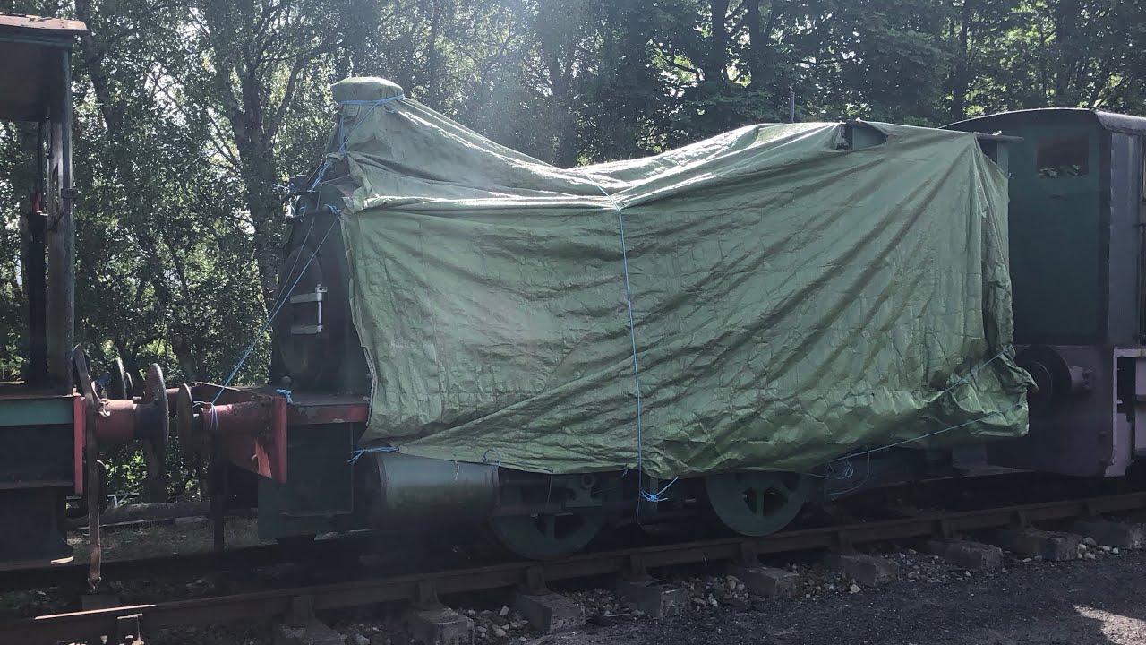 Fixing the tarpaulin on Balmenach 19/05/2025