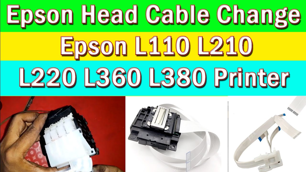 Epson printer head cable change | epson l380 head replacement | epson head cable change