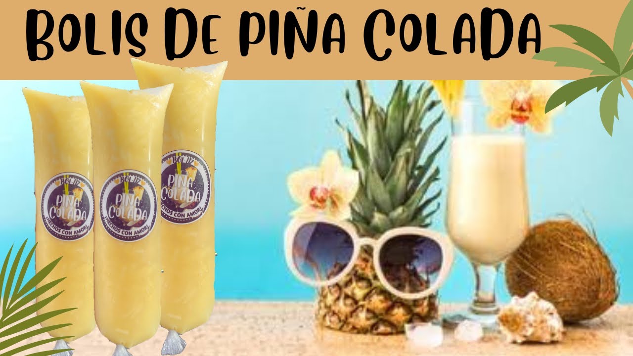 BOLIS DE PIÑA COLADA SUPER CREMOSOS para NEGOCIO receta facil y ECONOMICA