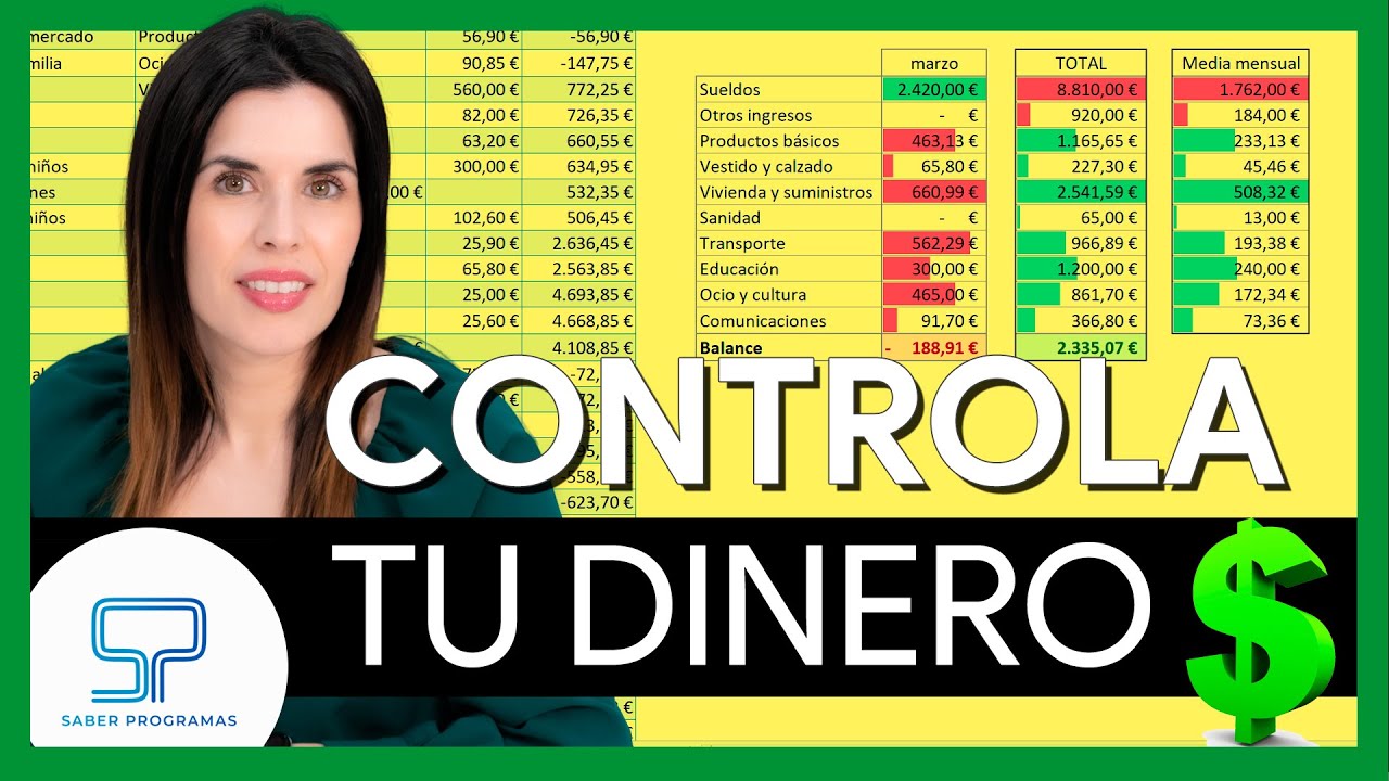 ✅ Cómo llevar la CONTABILIDAD de CASA en Excel | Control de GASTOS e INGRESOS