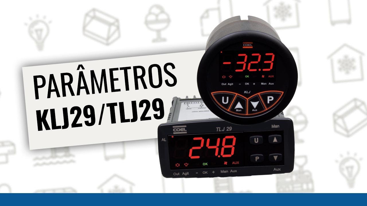 Controladores Coel KLJ29/TLJ29 para tanques de leite - principais parâmetros