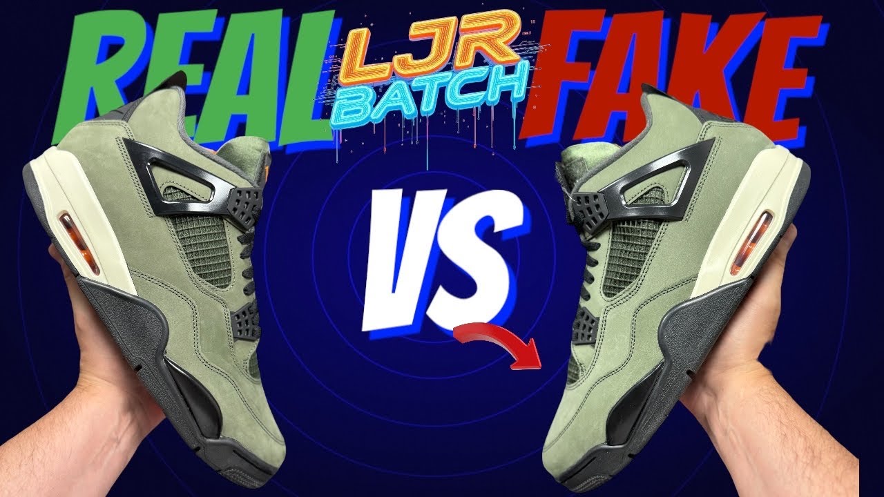 2025 Jordan 4 Real Vs Fake “Undefeated” 