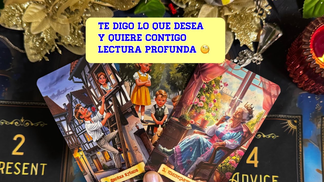 🙏 Todo lo que desea  y quiere contigo. En esta lectura profunda te sorprenderá😳tarot interactivo