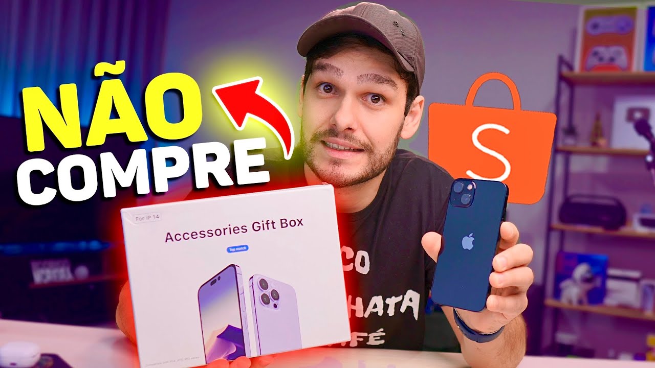 COMPREI ACESSÓRIOS DUVIDOSOS PARA IPHONE na SHOPEE