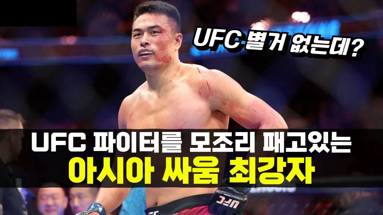 판정승이 하나도 없는 진정한 아시아 싸움 1위 !!? 등장하자마자 UFC 파이터들을 모조리 패버린 장밍양 ㄷㄷ