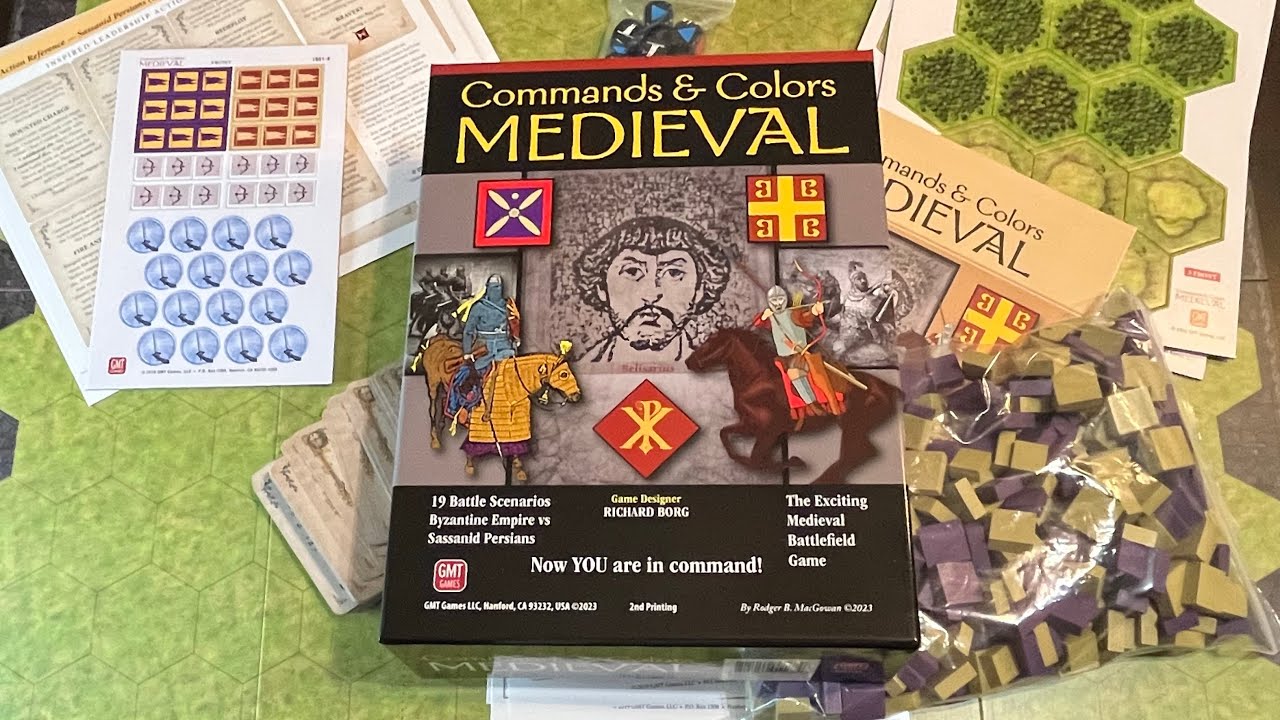 Commands & Colors: Medieval (GMT) - Unbox, First Look, CDG Solo, Tour of C&C and Much Much More!