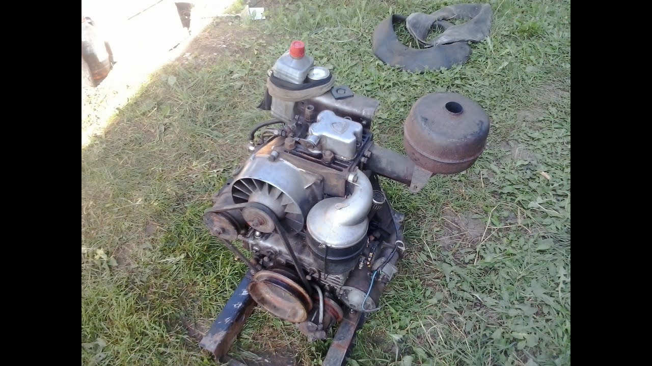 4 stroke single cylinder stationary Diesel engine. Start & Run