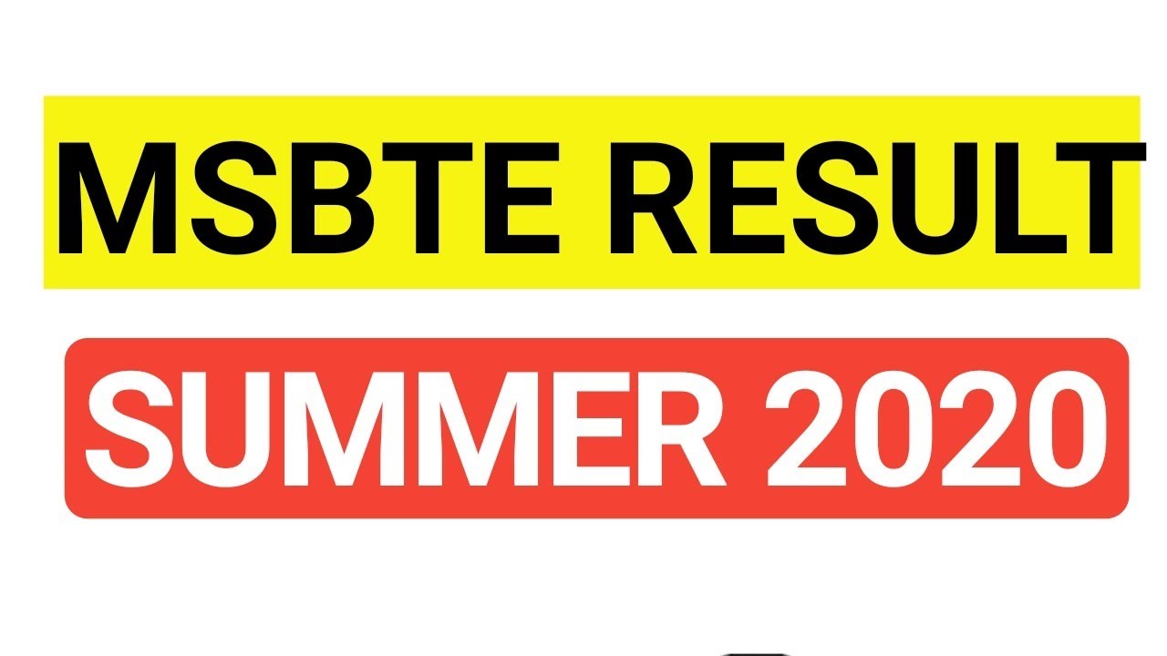 MSBTE result 2020 | msbte final year result summer 2020 | msbte latest result 2020