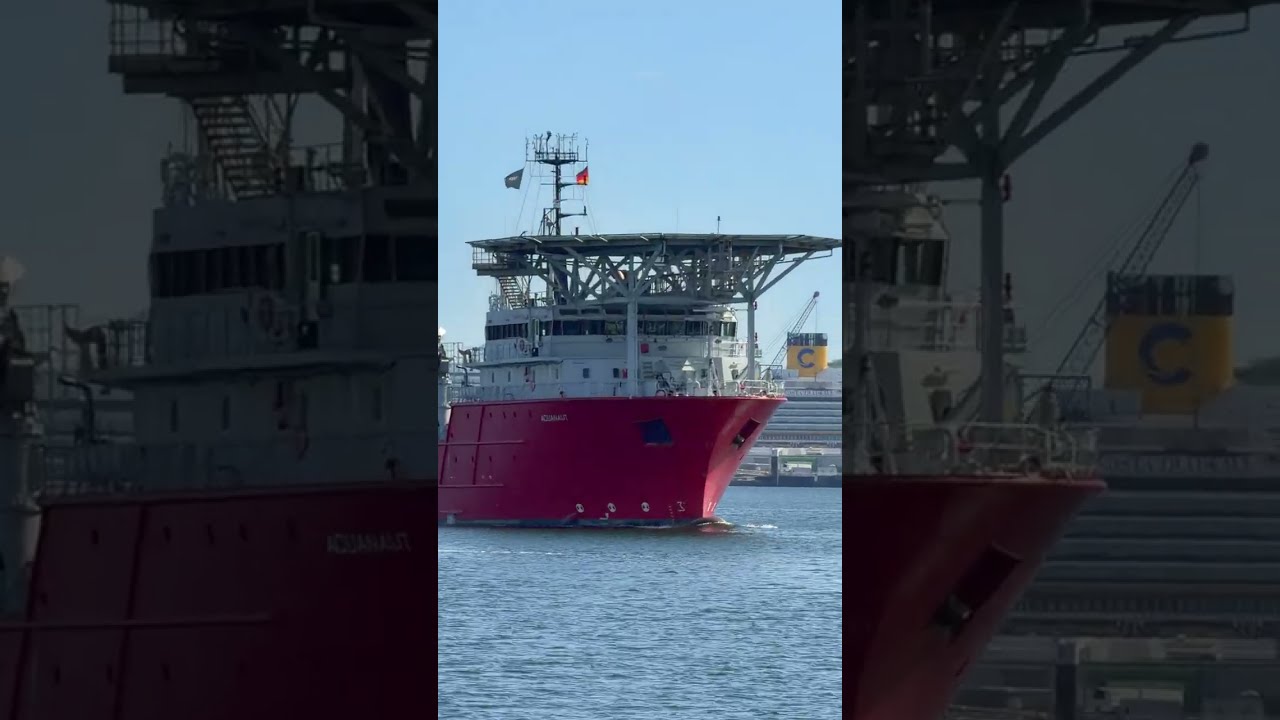 TKMS Kiel: Unterst&uuml;tzungsschiff Aquanaut R&uuml;ckkehr nach Kiel zur TKMS Werft 29.5.2026