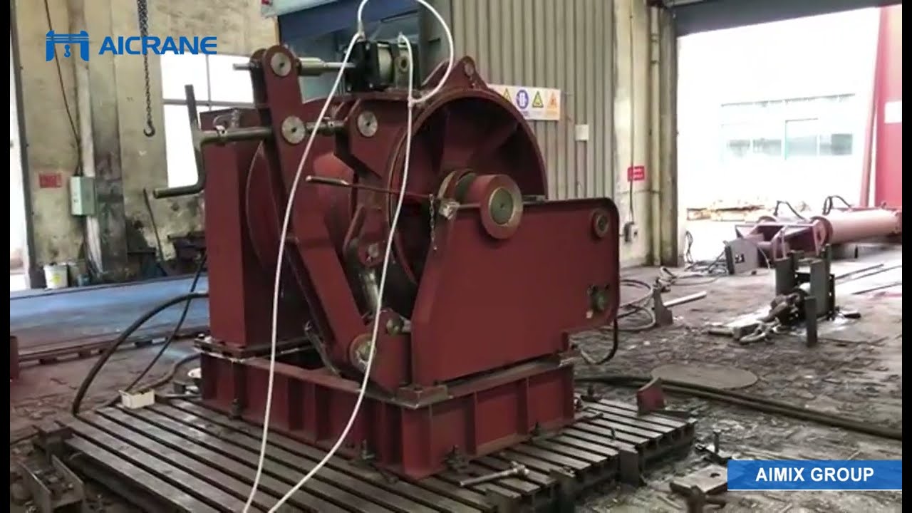 Load Testing of a Marine Hydraulic Winch - Aicrane