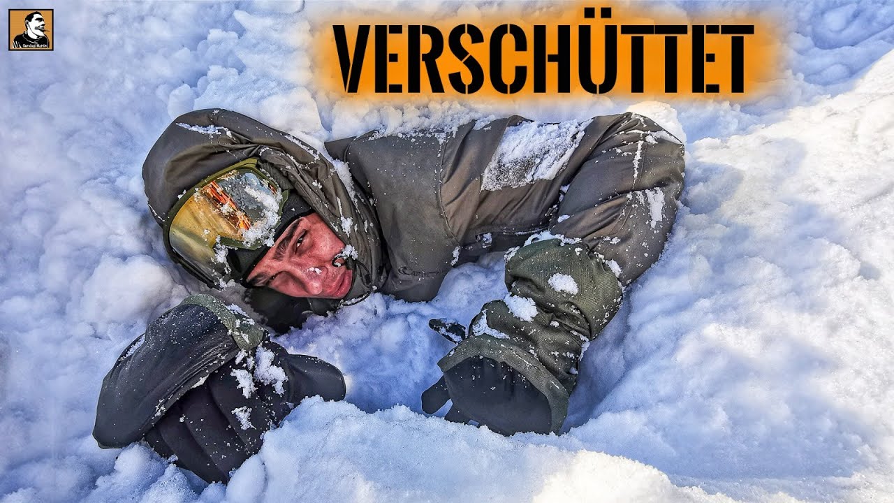 LEBENDIG BEGRABEN unter SCHNEE-LAWINE - Selbstversuch | Survival Mattin