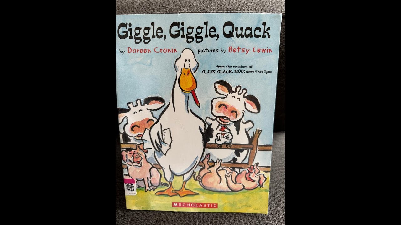 Giggle, Giggle, Quack by Doreen Cronin, Reading with Donkeys