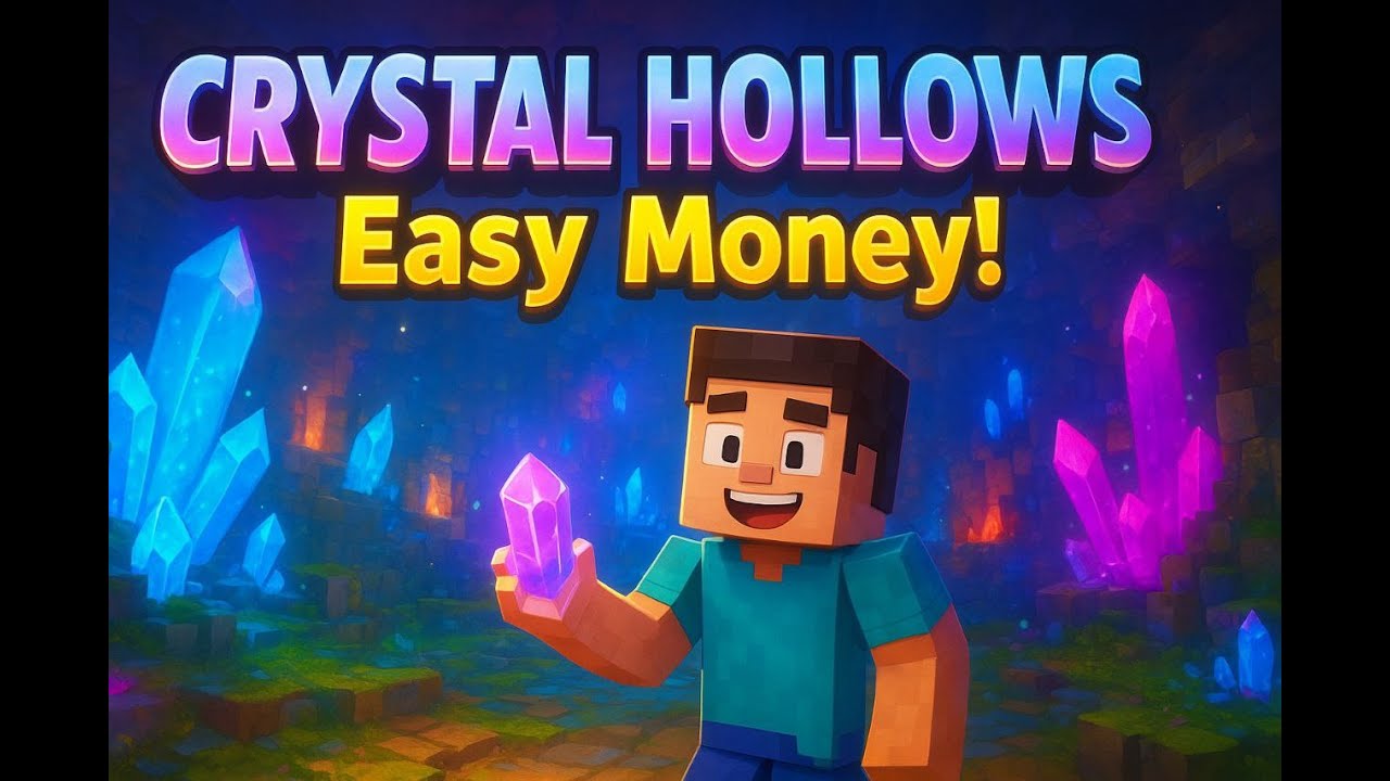 Crystal Hollows Easy Money – Best Fakepixel Skyblock Methods